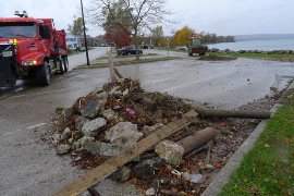 Another Windstorm Batters Meaford’s Shoreline