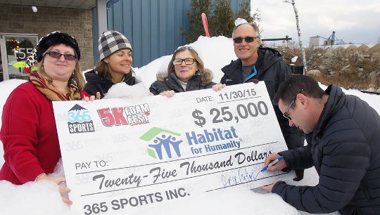 Big Donation by Meaford Company to Habitat for Humanity