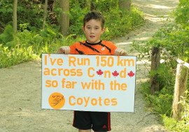 Nathan Leary First Coyote To Reach Trans-Canada Distance Award