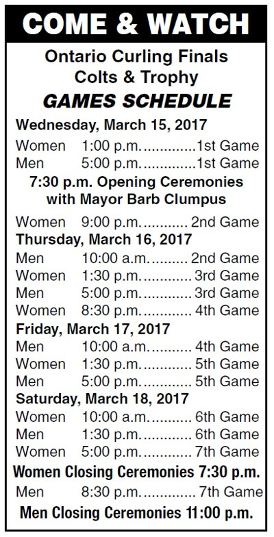 curling schedule mar 2017