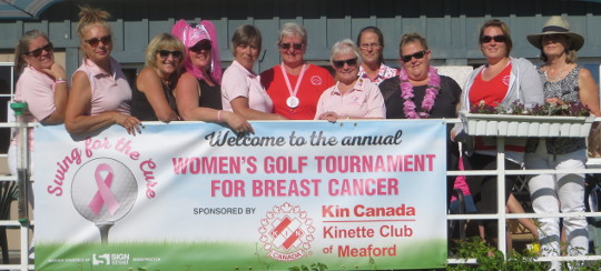 Meaford Kinettes Swing For the Cure