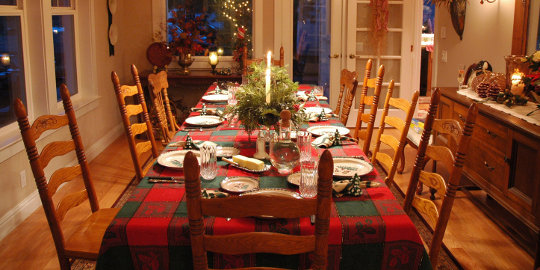 xmas table