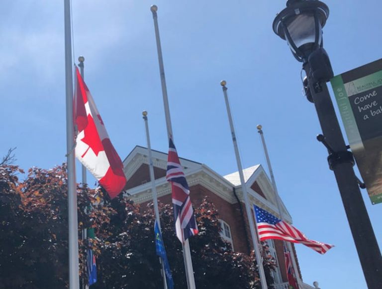 Flags at HalfMast in Recognition of 215 Indigenous Children The