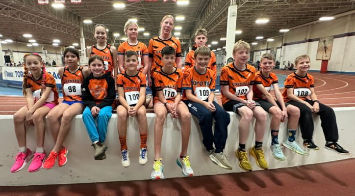 Coyotes Runners Bring Home 14 Medals After First Indoor Meet of the Season