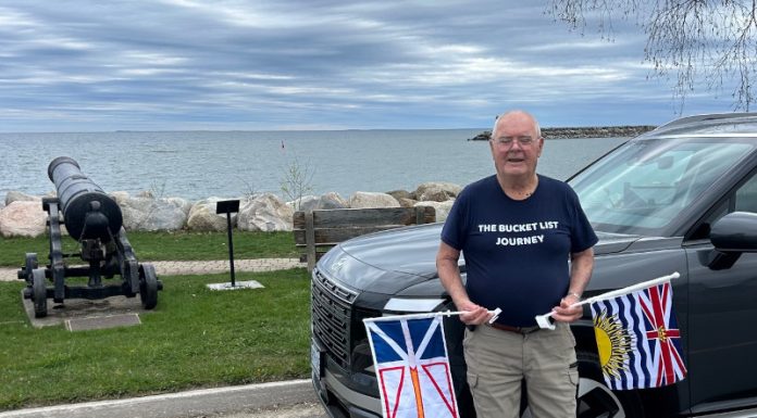 Meaford Man Embarking Upon Bucket List Journey