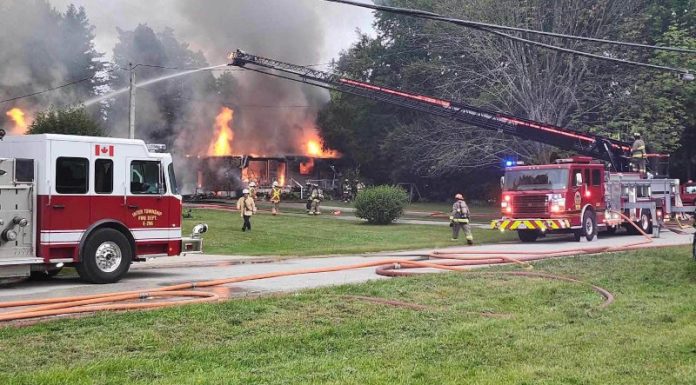 Meaford Fire Department Provides Update on Nelson Street West Structure Fire